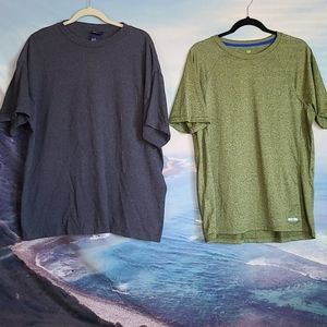 Men's T Shirts XL Gray Champs Tek Gear GreenMedium